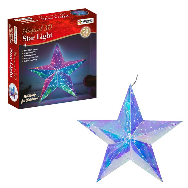 35cm 3D Magic Iridescent Star Light 35cm 3D Magic Iridescent Star Light