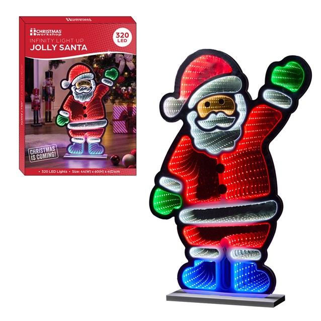 60cm Festive Infinity Santa Light 60cm Festive Infinity Santa Light