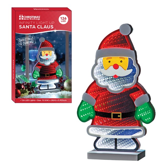 Infinity Santa LED Mirror Light Infinity Santa LED Mirror Light
