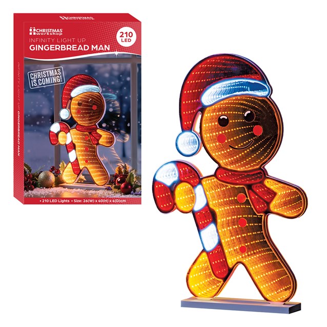40cm Infinity Gingerbread Man Candy Light 40cm Infinity Gingerbread Man Candy Light