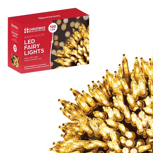 100 Shadeless Clear LED Fairy Lights 100 Shadeless Clear LED Fairy Lights