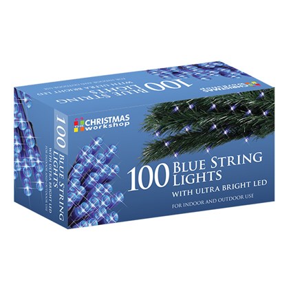 100 Blue LED String Lights
