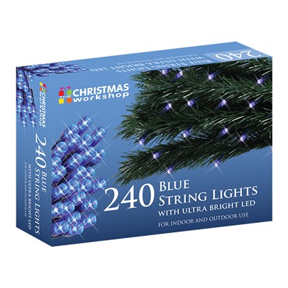 240 Blue LED String Lights