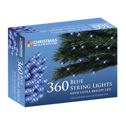 360 Blue LED String Lights