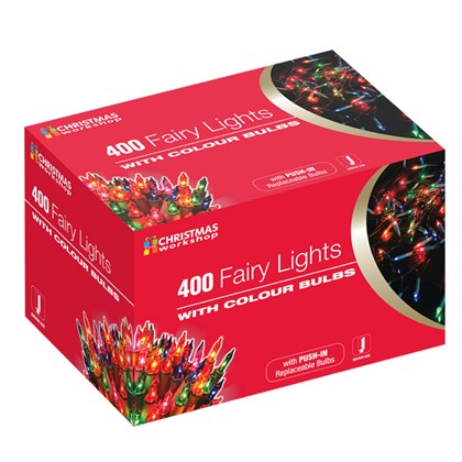 400 Shadeless Multi Colour Fairy Lights