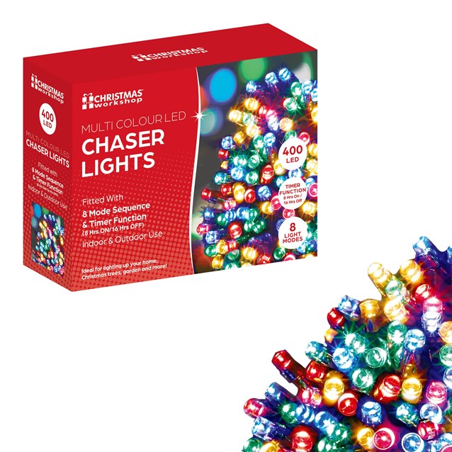 400 LED Multi Coloured Chaser Lights 400 LED Multi Coloured Chaser Lights