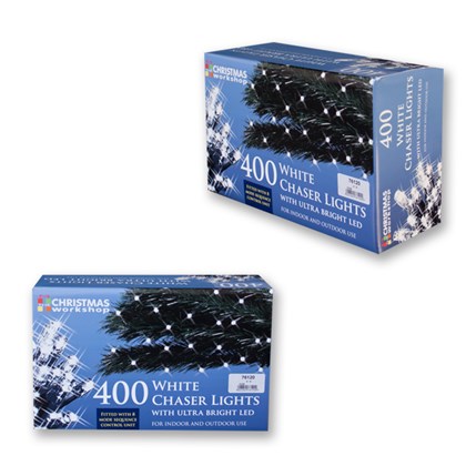 400 LED White Chaser Lights