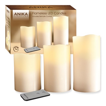 3pc Flameless Remote Control LED Candles