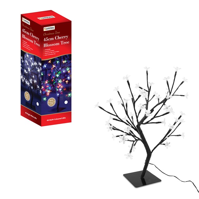 45CM 48 LED Blossom Tree - Multi Coloured 45CM 48 LED Blossom Tree - Multi Coloured