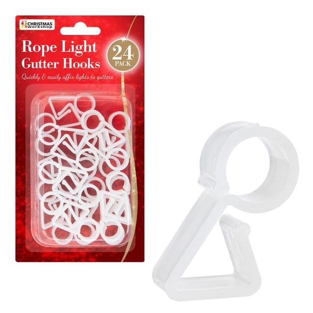 24 Rope Light Gutter Hooks 24 Rope Light Gutter Hooks