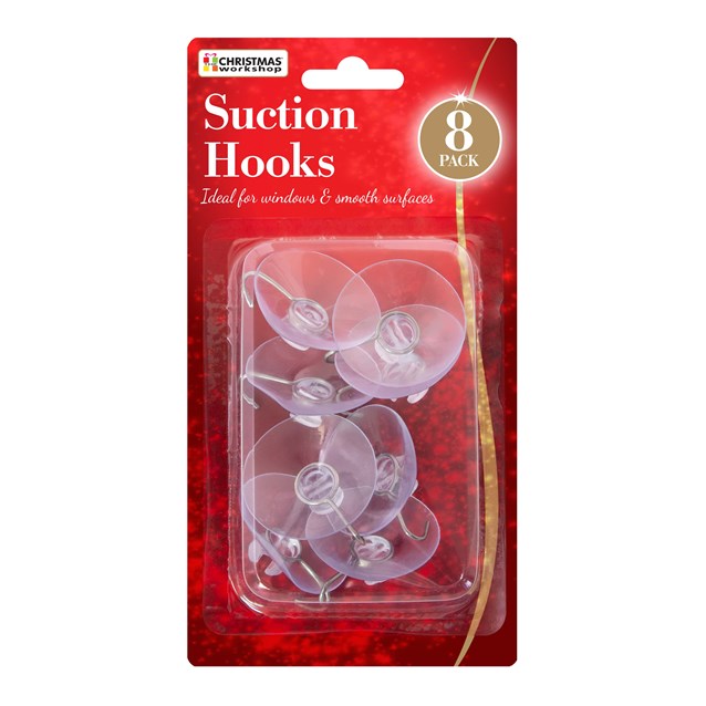 8PC 8 x 42mm Suction Hooks 8PC 8 x 42mm Suction Hooks