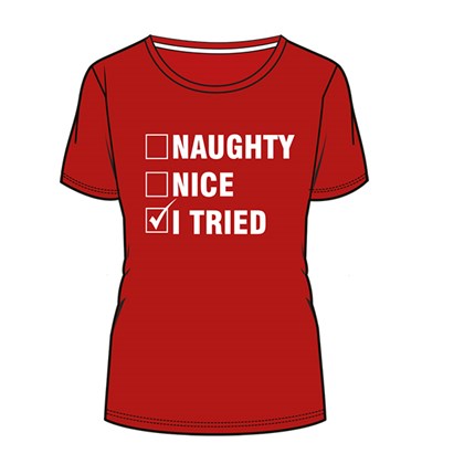 Ladies Short sleeves T Shirt W/Words Detail