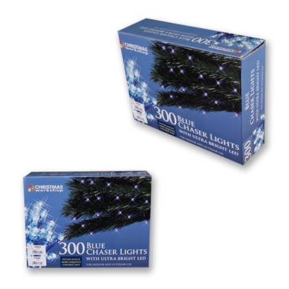 300 LED Blue Chaser Lights