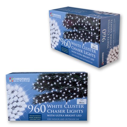 960 LED White Chaser Cluster Light