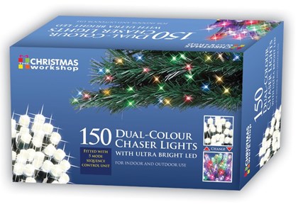 150 LED Dual Chaser Lights-W.White/Multi Coloured