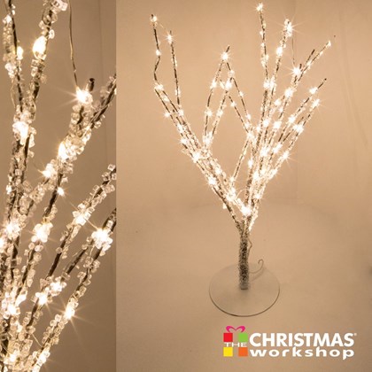 60cm 90LED BO Copper Wire Crystal Tree - W.White 60cm 90LED BO Copper Wire Crystal Tree - W.White