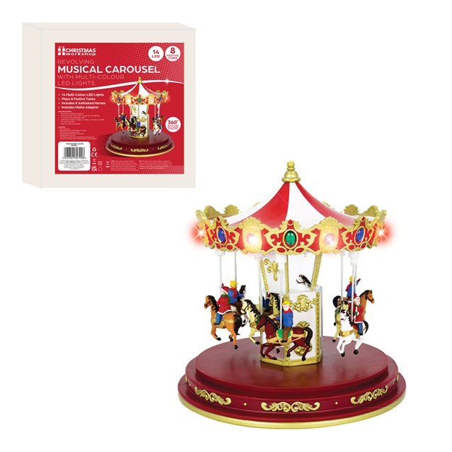 Musical LED Revolving  Up and Down Carousel Musical LED Revolving  Up and Down Carousel