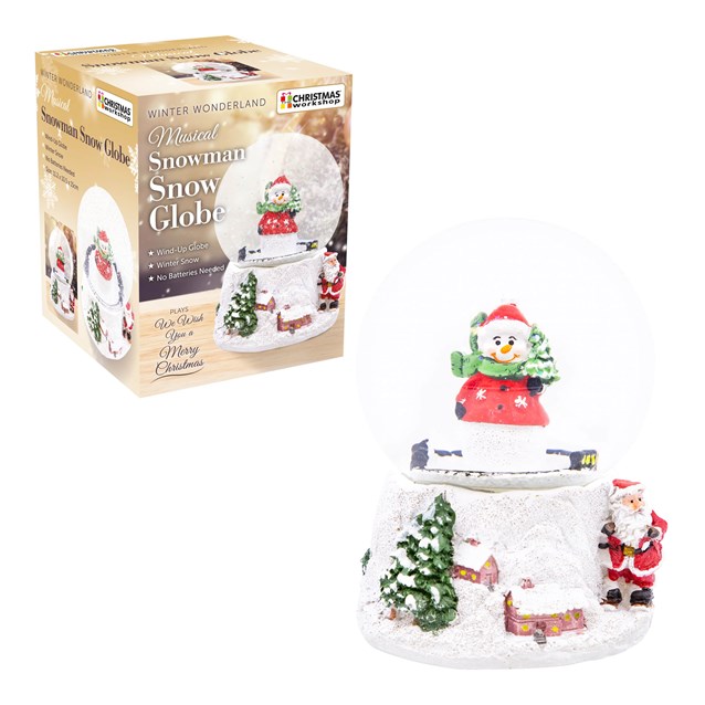 Wind up Musical Snowman Snowglobe Wind up Musical Snowman Snowglobe