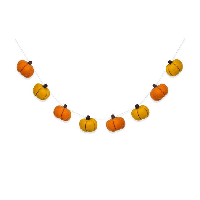 1.3M Felt Pumpkin Garland 1.3M Felt Pumpkin Garland