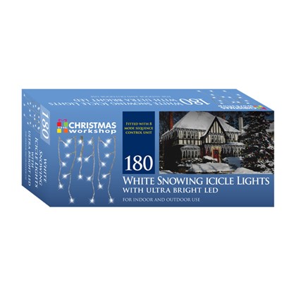 180 LED Icicle Chaser - White