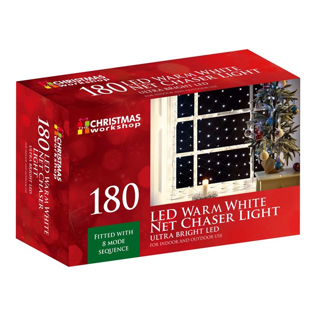 180 LED Net Chaser Light - Warm White 180 LED Net Chaser Light - Warm White
