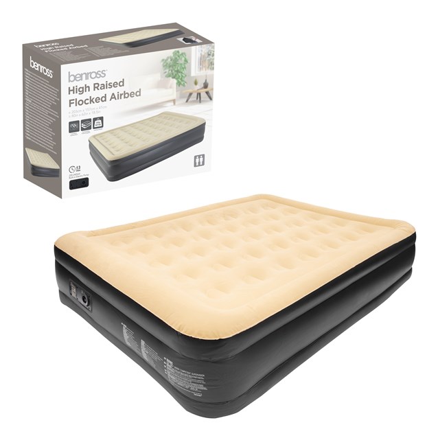 High Raised Queen Airbed + Built-in Pump High Raised Queen Airbed + Built-in Pump