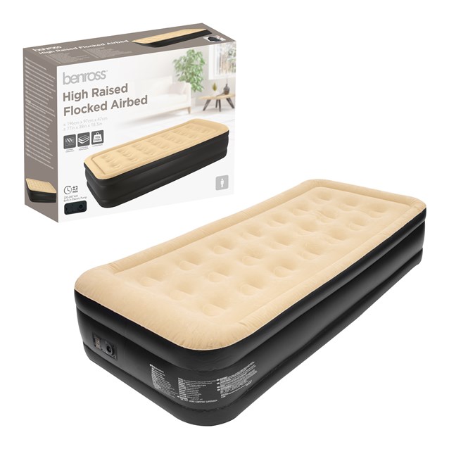 High Raised Twin Airbed + Built in Pump High Raised Twin Airbed + Built in Pump