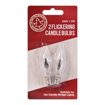 2pcs Flickering Candle Light Bulb