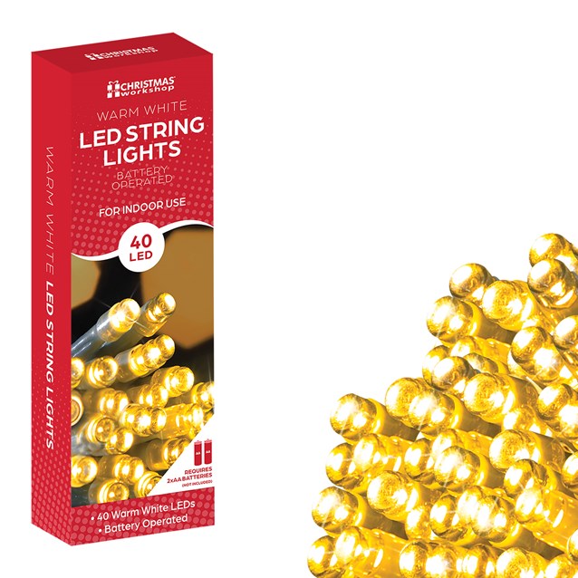 BO 40 LED String Lights - Warm White BO 40 LED String Lights - Warm White