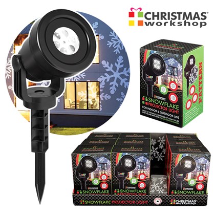 Outdoor 4LED Snowflake Projector Light- Try Me CDU