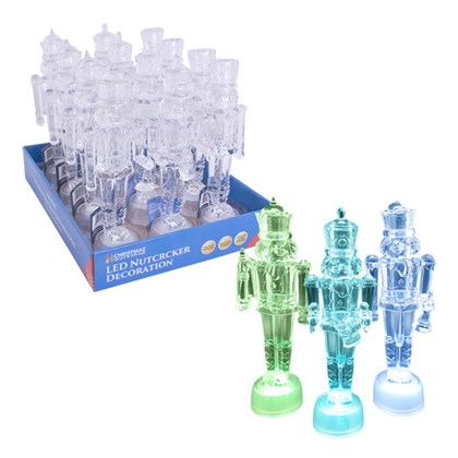 LED Colour Changing Nutcrackers- 3 Assorted