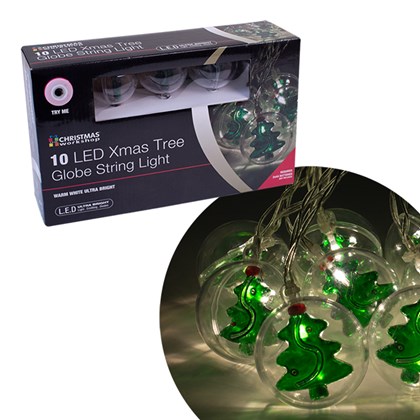 10 LED Xmas Tree Bauble String Light