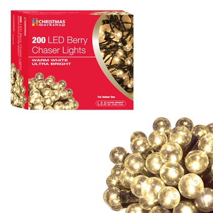 200 LED Berry Chaser Lights - W.White