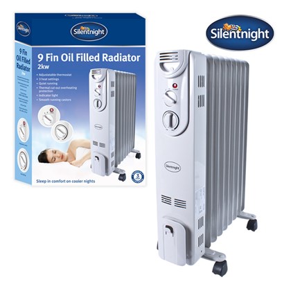 Silentnight 9-Fin 2Kw Oil Filled Radiator