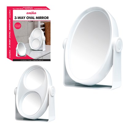 3-Way Oval Mirror