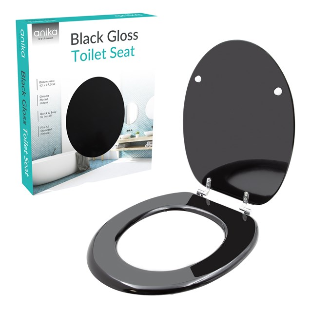 Black MDF Toilet Seat Black MDF Toilet Seat