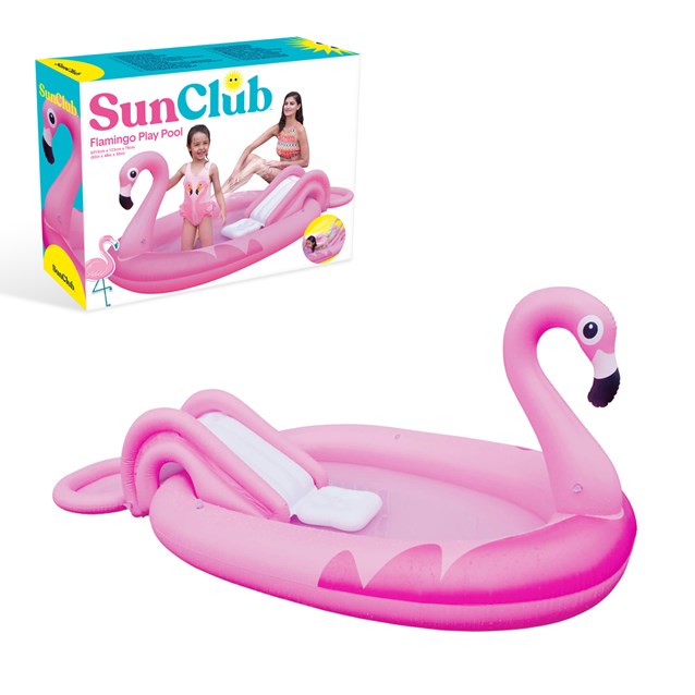 Sun Club 2M Flamingo Play Pool with Water Spray Sun Club 2M Flamingo Play Pool with Water Spray