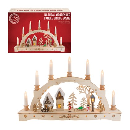 LED Wooden Christmas Scene