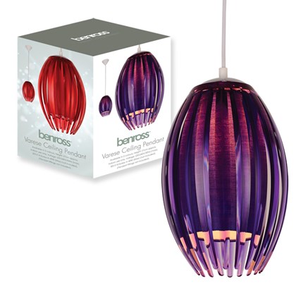 Stylish Ceiling Pendant Aubergine