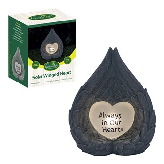 Angel Wing Heart Solar Light