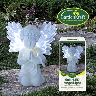 Solar LED Angel Light -  Size: 18 x 9 x 20cm