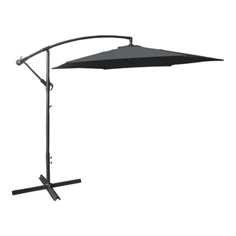 3M Cantilever Banana Parasol - 6 Ribs - Charcoal