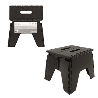 Folding Step Stool Black