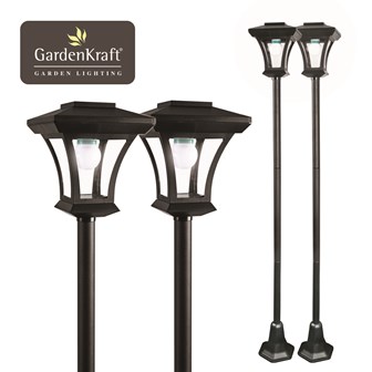 2PK Solar LED Lamp Post