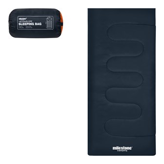 Envelope Sleeping Bag - Single -2 Seasons-Charcoal