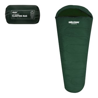Mummy Sleeping Bag - Single - 2 Seasons - Green