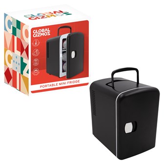 4L Portable Mini Fridge - black