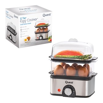 Quest Stainless Steel Egg Cooker and Steam Rack