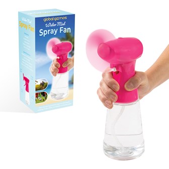 Handheld Water Mist Spray Fan - Pink