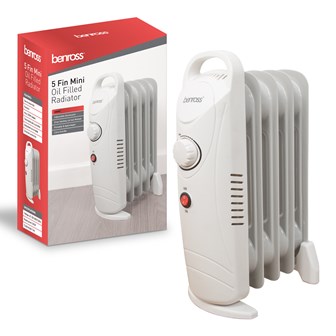 5 Fin Mini Oil Filled Radiator - 500w